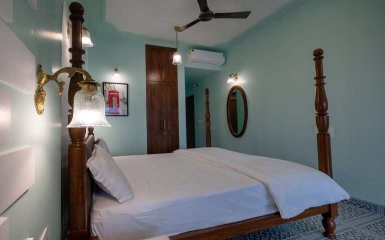 Bedroom 3 in 4BHK villa: Cozy and inviting.
